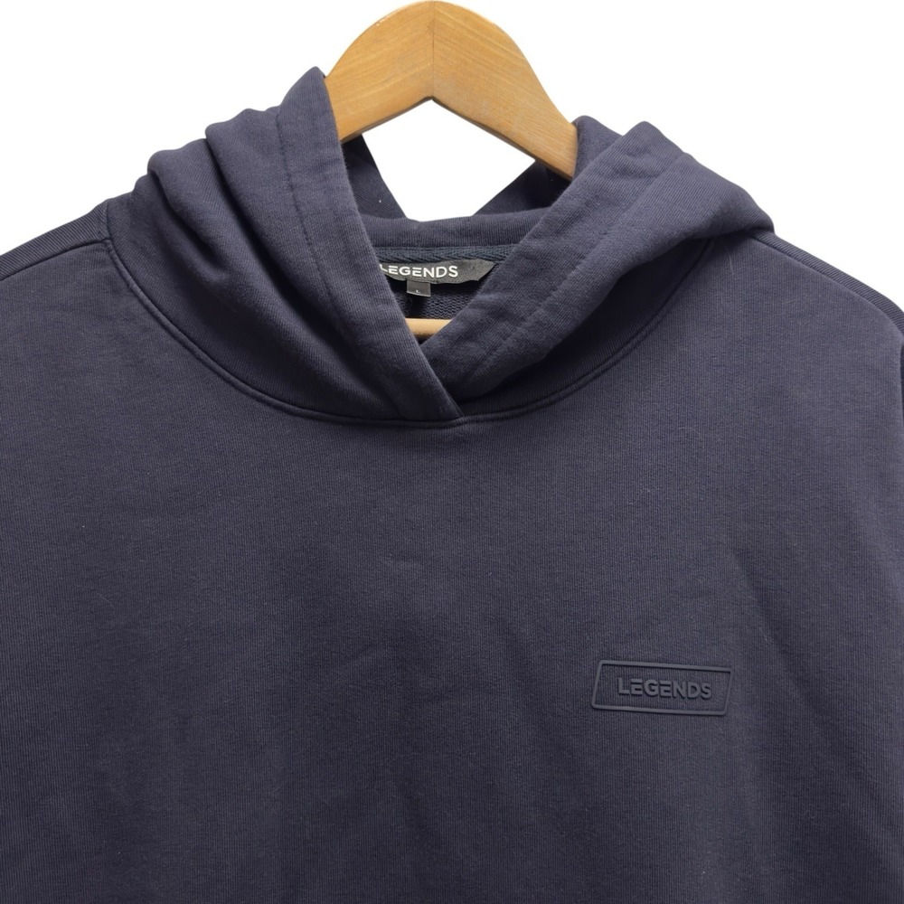 Luka Legends Mens Large Navy Blue Pullover Cotton Logo Fairfax Hoodie Sweatshirt